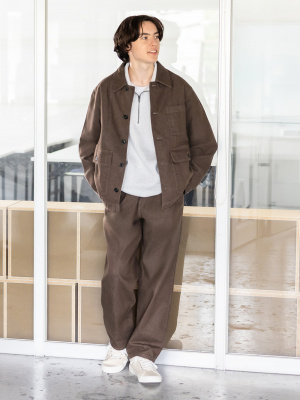 アンヌークDenim Work Jacket GOOD VIBES DENIM WORKER JACKET - INDIGO BLACK – ASUSL