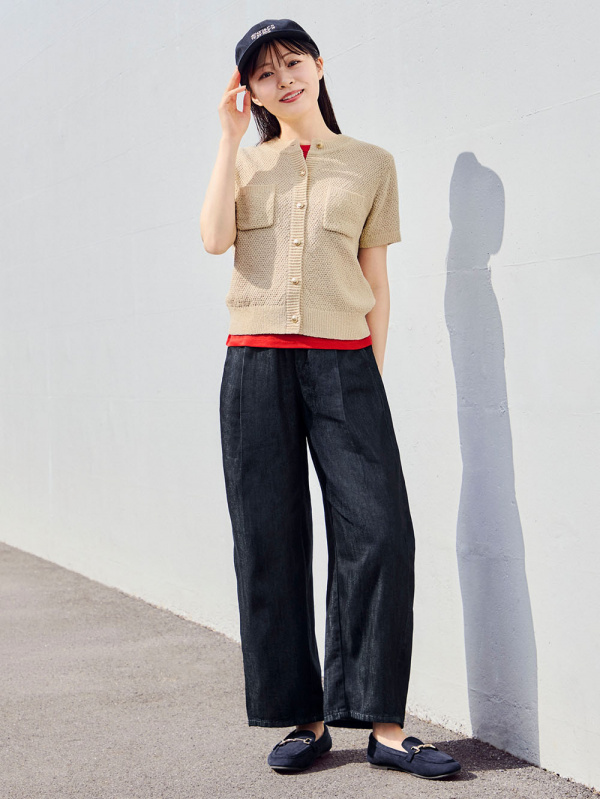 Shop looks for「Lacy Stitch Knitted Shirt | HalfSlv、Bra-Feel