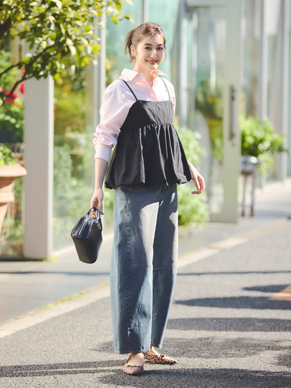 RIBCAGE WIDE LEG ダークインディゴ SHADED VIEW｜リーバイス