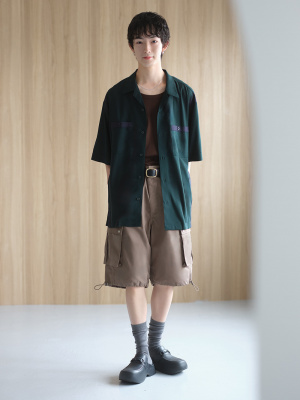 WIRROW cupro cotton tank top ダークグレー WIRROW cupro cotton tank top ダークグレー