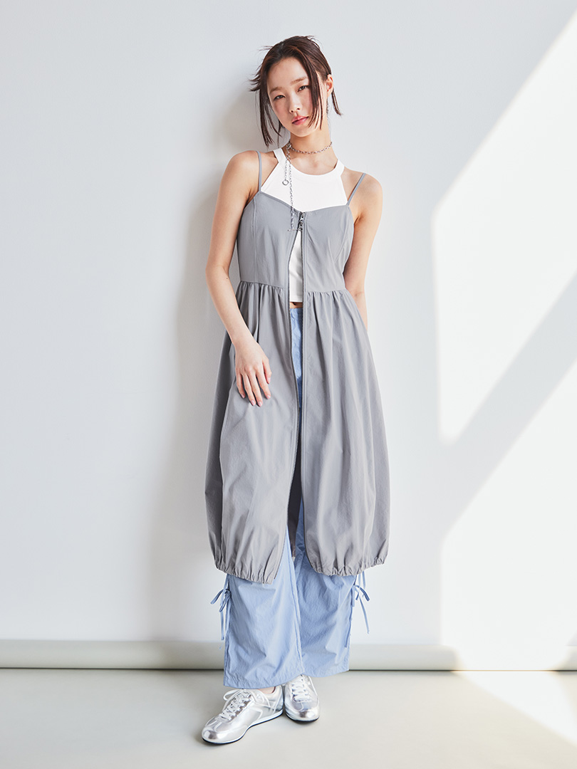 倖田來未 クロップド フーディー キャミソール 2ピース セット