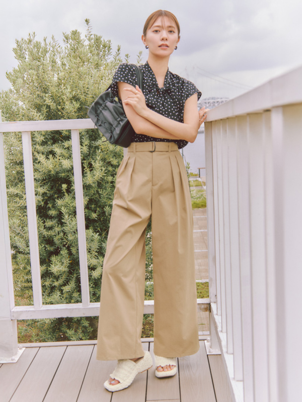 Shop looks for「Belted Wide Pants、Color &Metal Ring 5-Pack