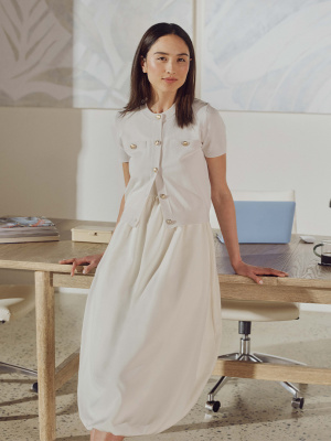 GU公式 | メタルボタンカーディガン(半袖)Q