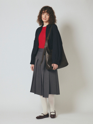 スカート wrap Pleated Skirt Wrap Pleated Midi Skirt | GU US