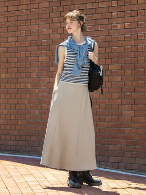 Textured Knitted Striped Tank Top | GU US