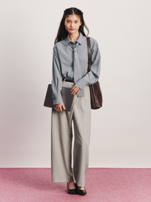 ミュージック gu..... GU公式 | テーパードトラウザーSW(セットアップ可能)