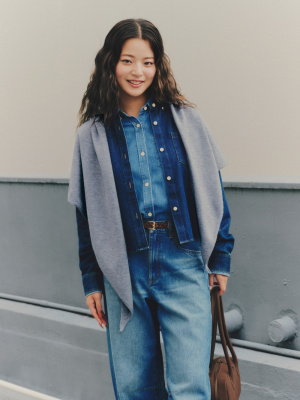 GU公式 | デニムショートシャツ