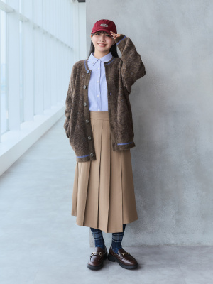 GU公式 | ラッププリーツミディスカート+E