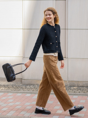 GU公式 | ツイーディーニットカーディガン