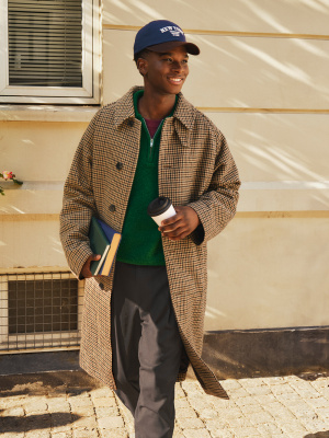 COZY MELTON Balmacaan Coat | GU US