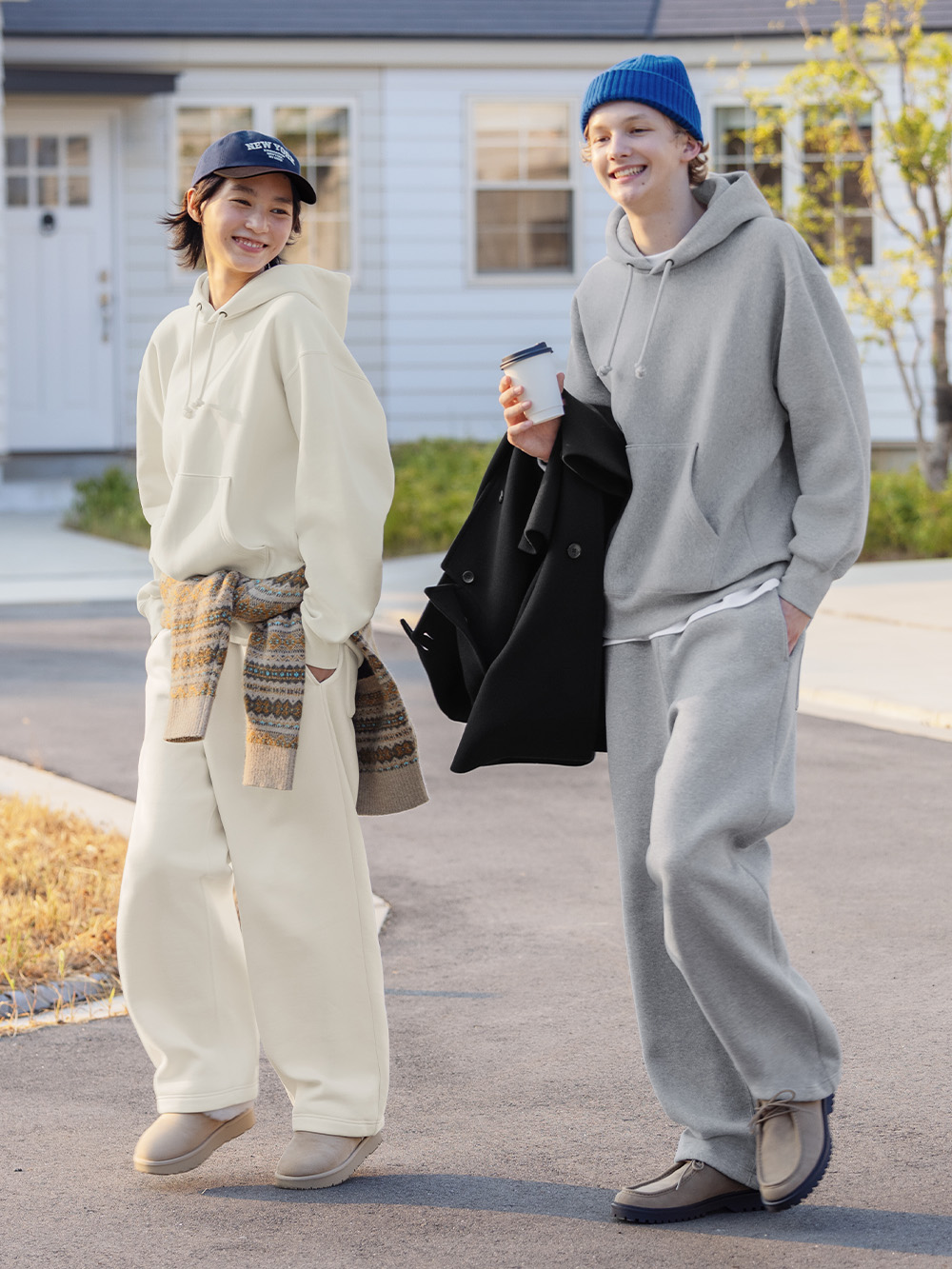 ヘビーウェイトスウェットワイドストレートパンツ(丈標準69.0～73.0cm