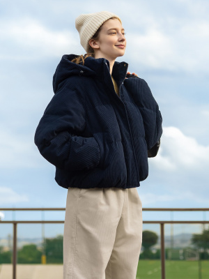 GU公式 | ウォームパデッドコーデュロイブルゾン