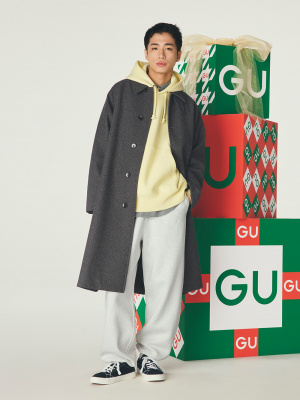 COZY MELTON Balmacaan Coat | GU US
