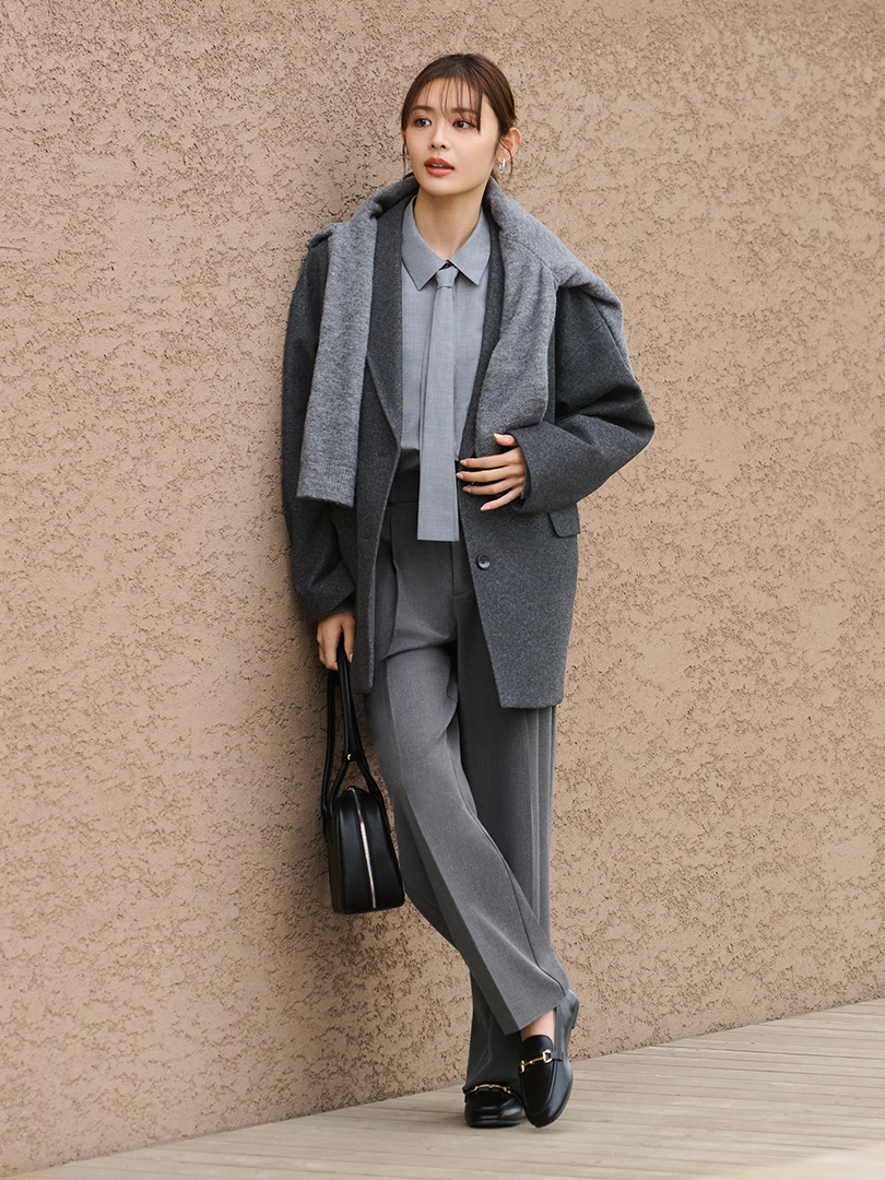 Shop looks for「Bubble Sleeve Blouse | HalfSlv、Wide Tapered Ankle