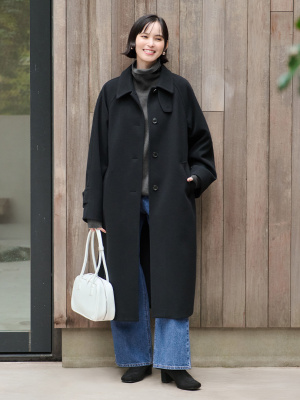 GU公式 | コージーメルトンバルマカーンコート(丈標準108.0～115.0cm)