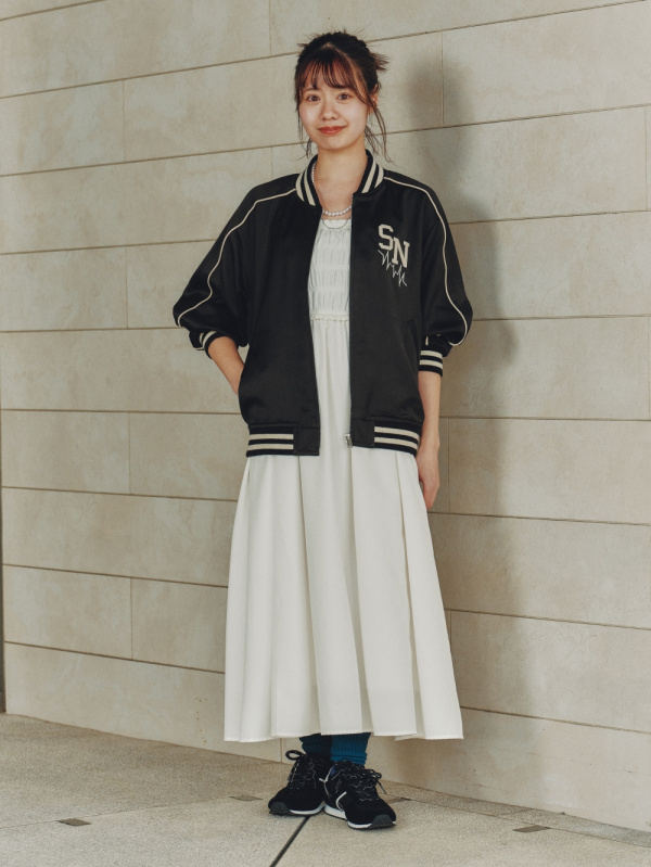 An outfit using Sweat Look T-Shirt | HalfSlv and Side Pleated