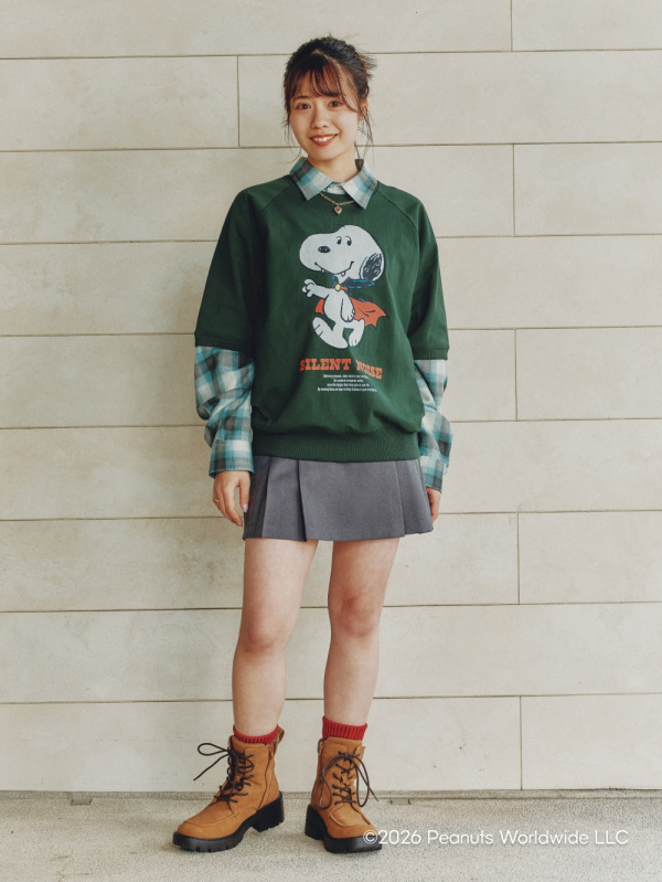 An outfit using Sweat Look T-Shirt | HalfSlv and Side Pleated