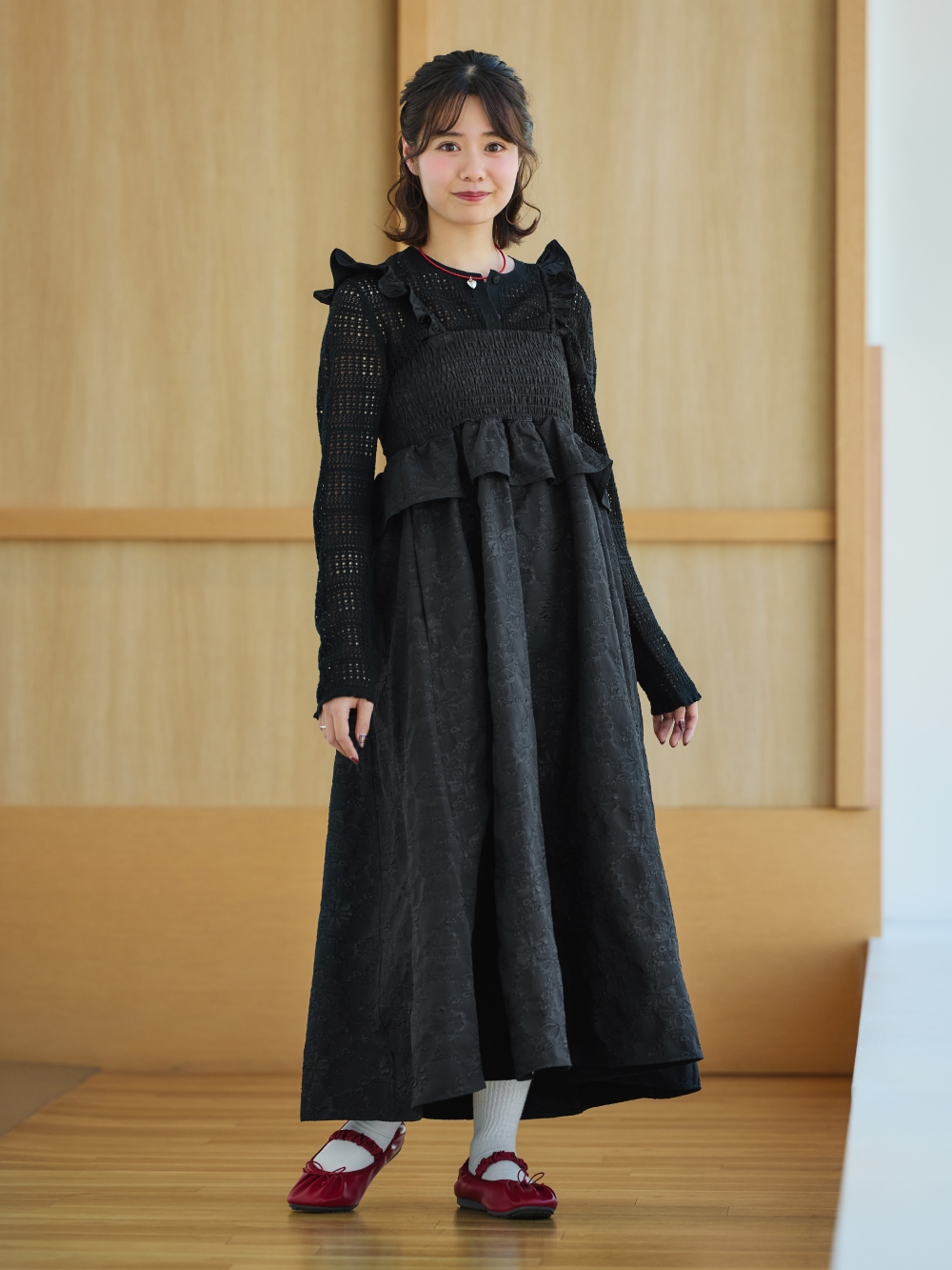 Shop looks for「Lacy Stitch Knitted Shirt | HalfSlv、Bra-Feel