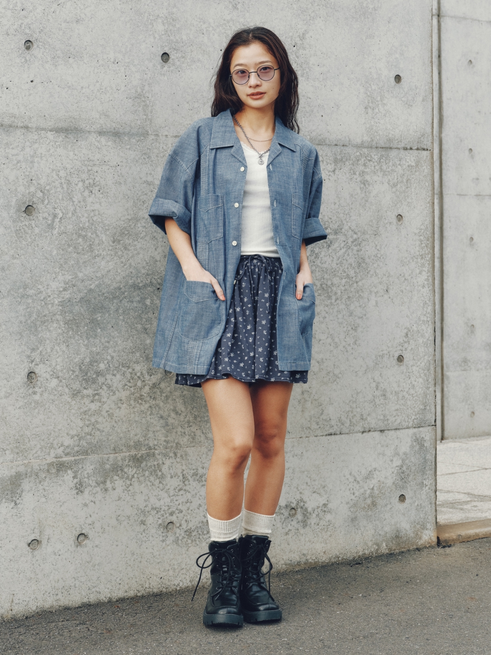Shop looks for「Washable Knitted Polo Shirt | Halfslv、Jorts | 13