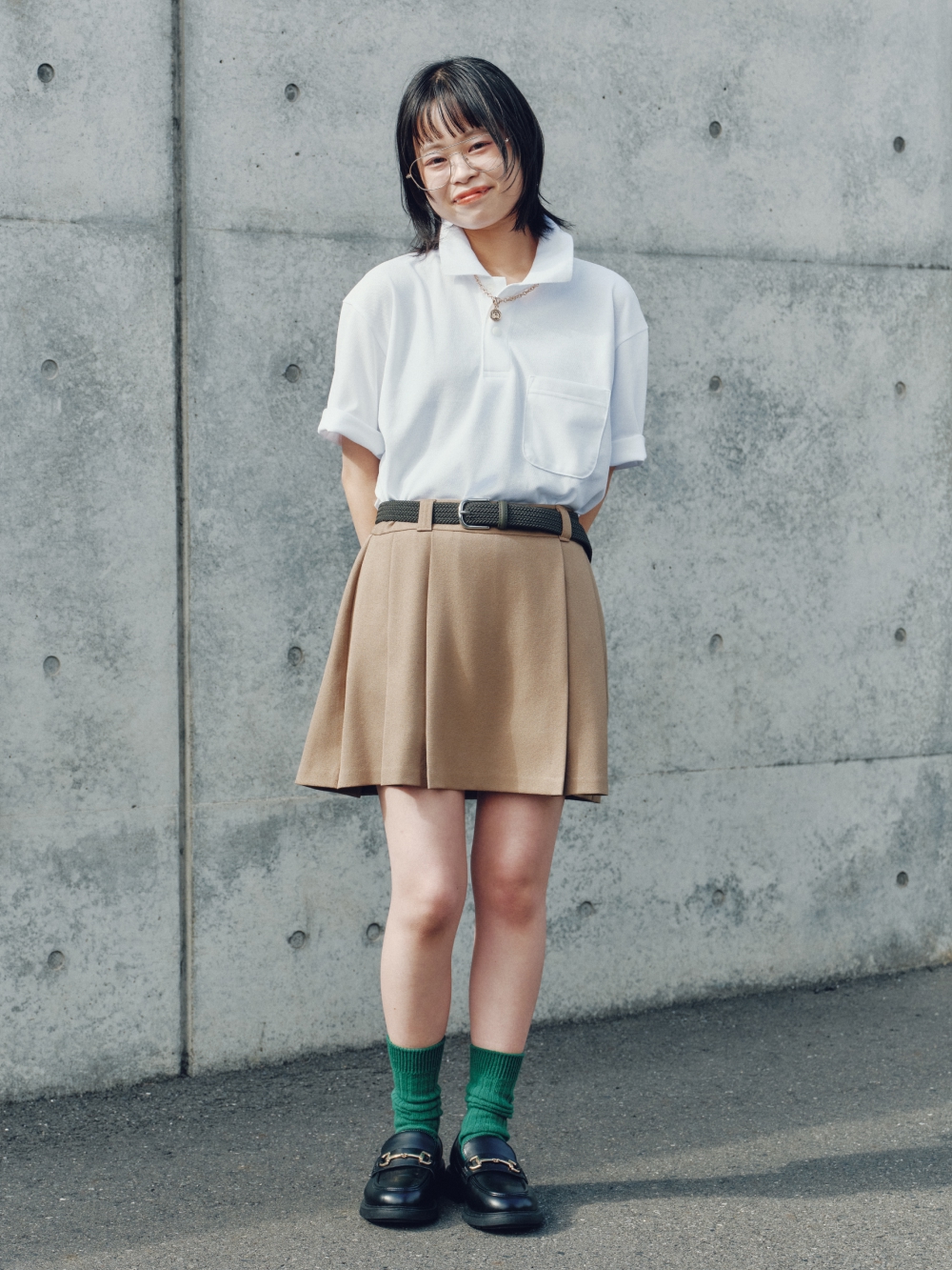 Shop looks for「Washable Knitted Polo Shirt | Halfslv、Jorts | 13