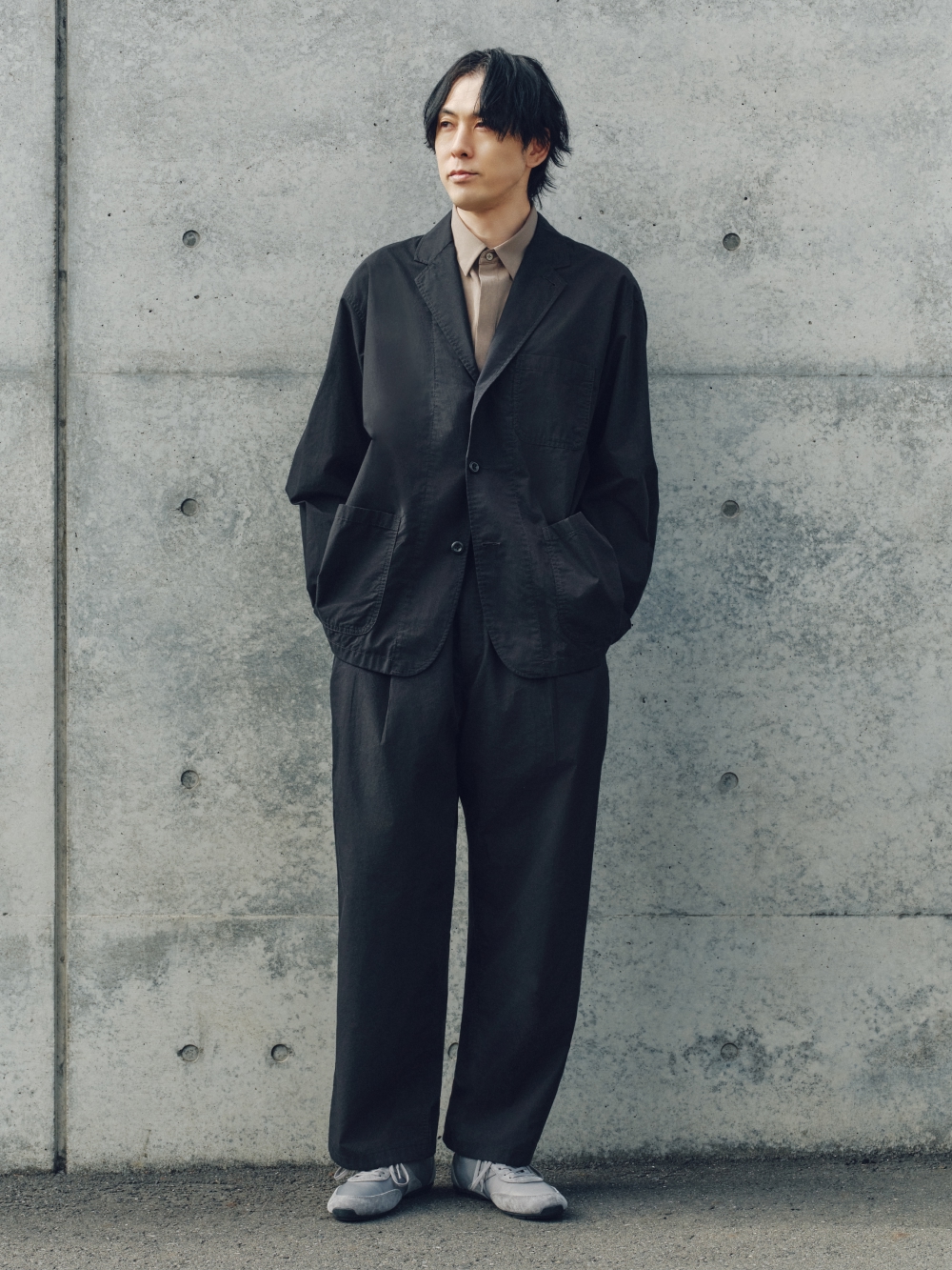 コードレーンジャケット ENGINEERED GARMENTS、ドライフライフロント