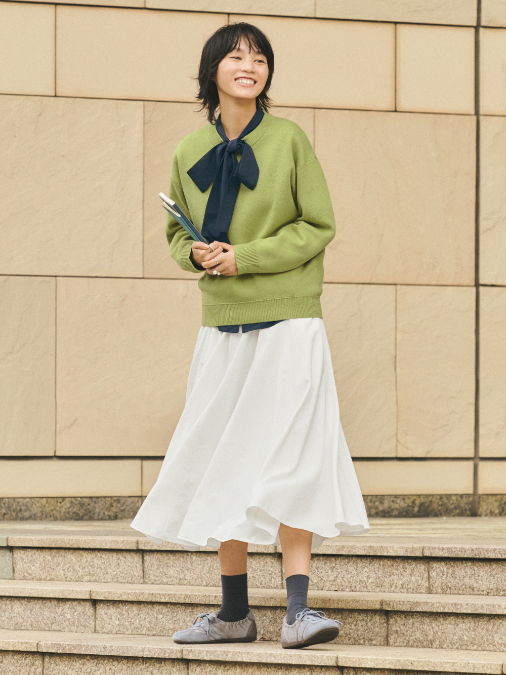 Shop looks for「Ribbed Knitted Square Neck Tank Top、Dolman Sleeve