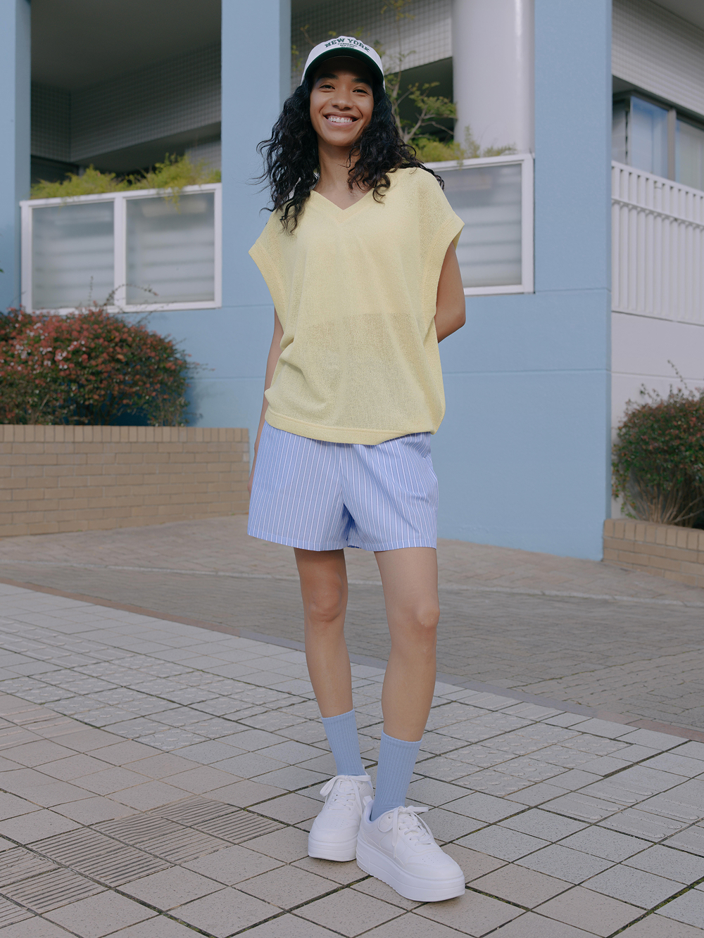 Shop looks for「Lacy Stitch Knitted Shirt | HalfSlv、Bra-Feel