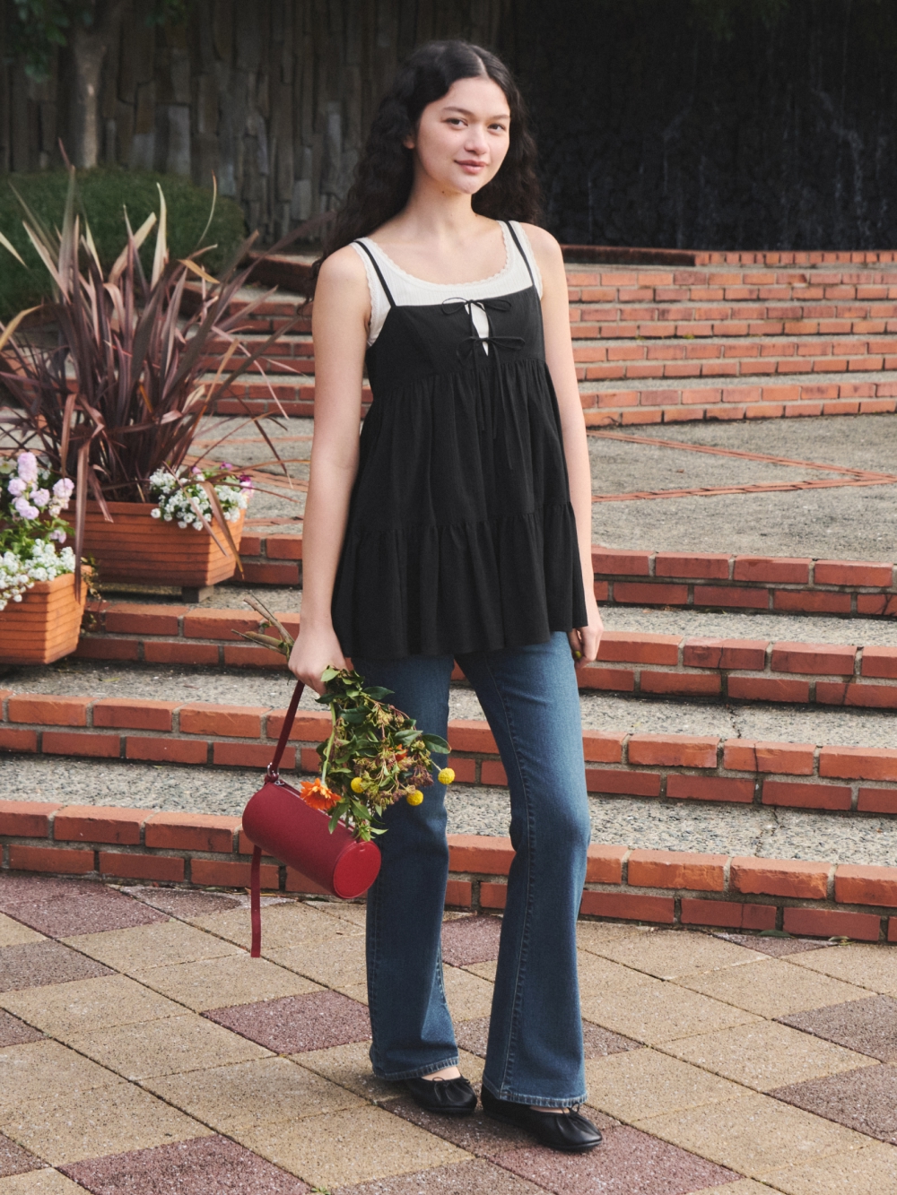 Shop looks for「Lacy Stitch Knitted Shirt | HalfSlv、Bra-Feel