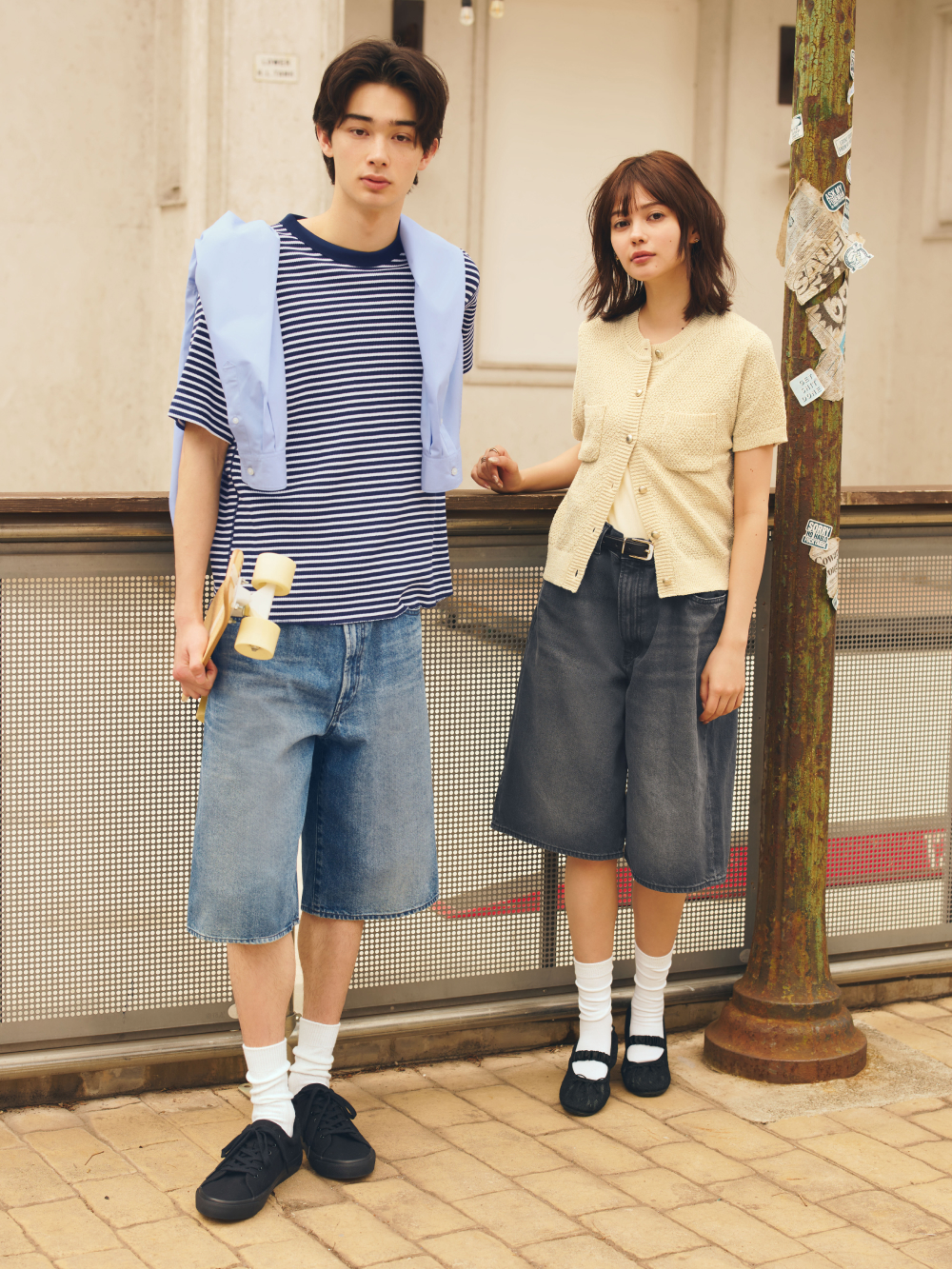 Shop looks for「Washable Knitted Polo Shirt | Halfslv、Jorts | 13