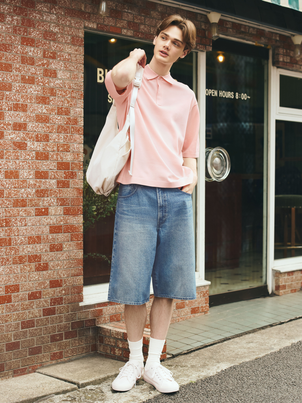 Shop looks for「Washable Knitted Polo Shirt | Halfslv、Jorts | 13