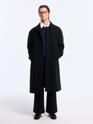 Men's COZY MELTON Balmacaan Coat | CL | GU US