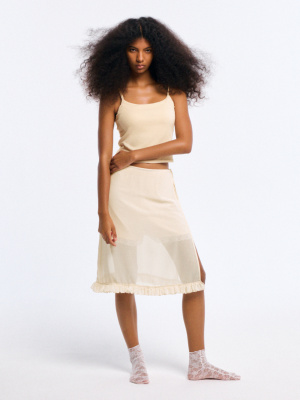 Women's Sheer Wrap Skirt | CZ | GU US