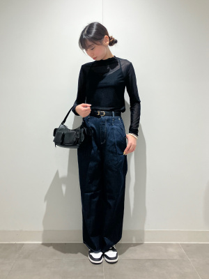 GU公式 | ライトデニムワイドパンツ(丈標準69.0～73.0cm)