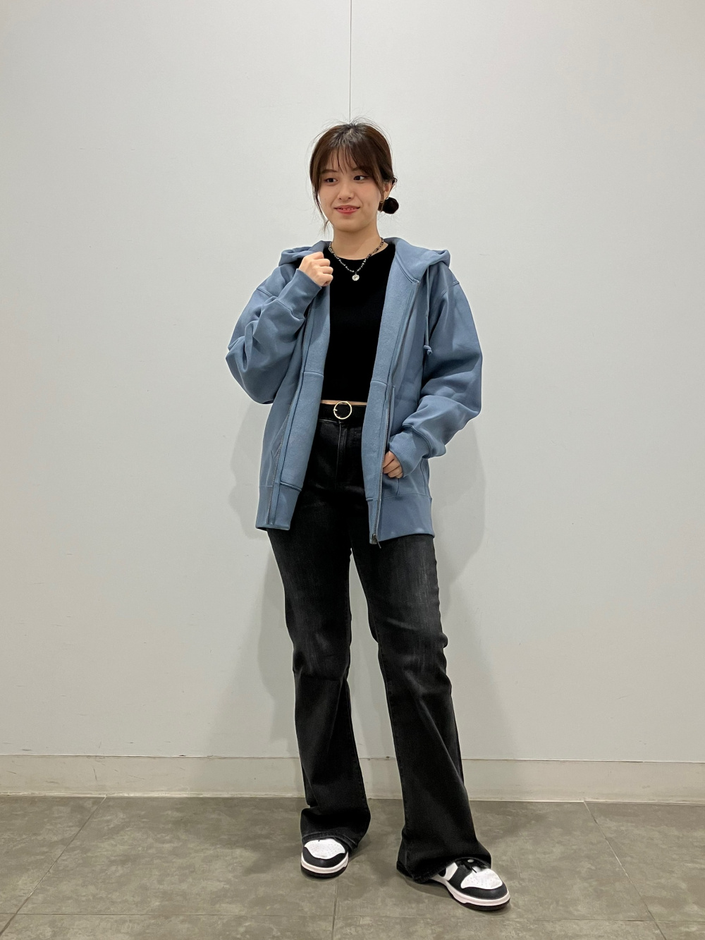 ウォッシャブルクロップドカーディガン(長袖)、ニットクロップド
