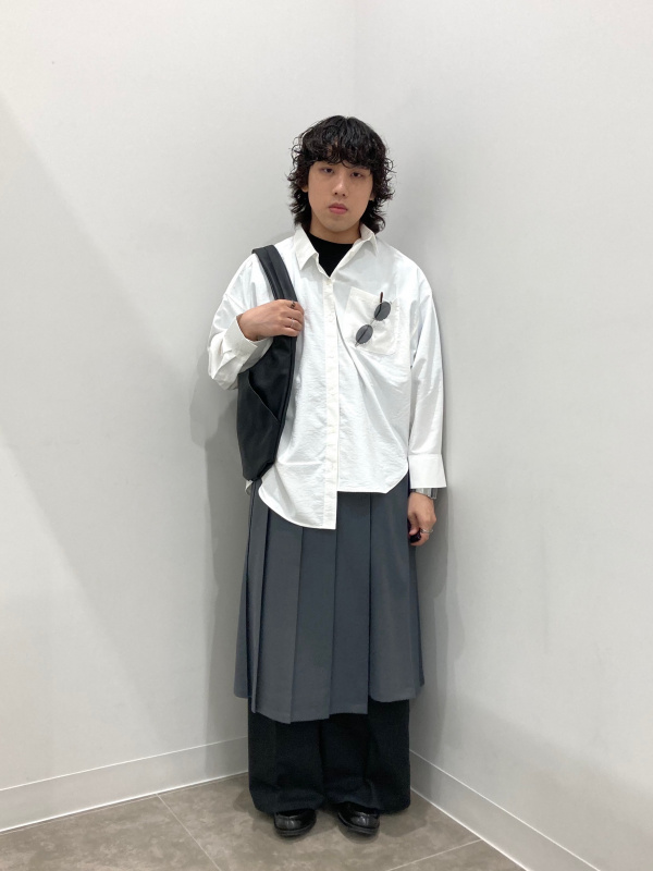 【匿名配送】　CAST：　ドルマンスリーブ　オーバーシャツ　ネイビー　M 匿名配送】 CAST： ドルマンスリーブ オーバーシャツ ネイビー M