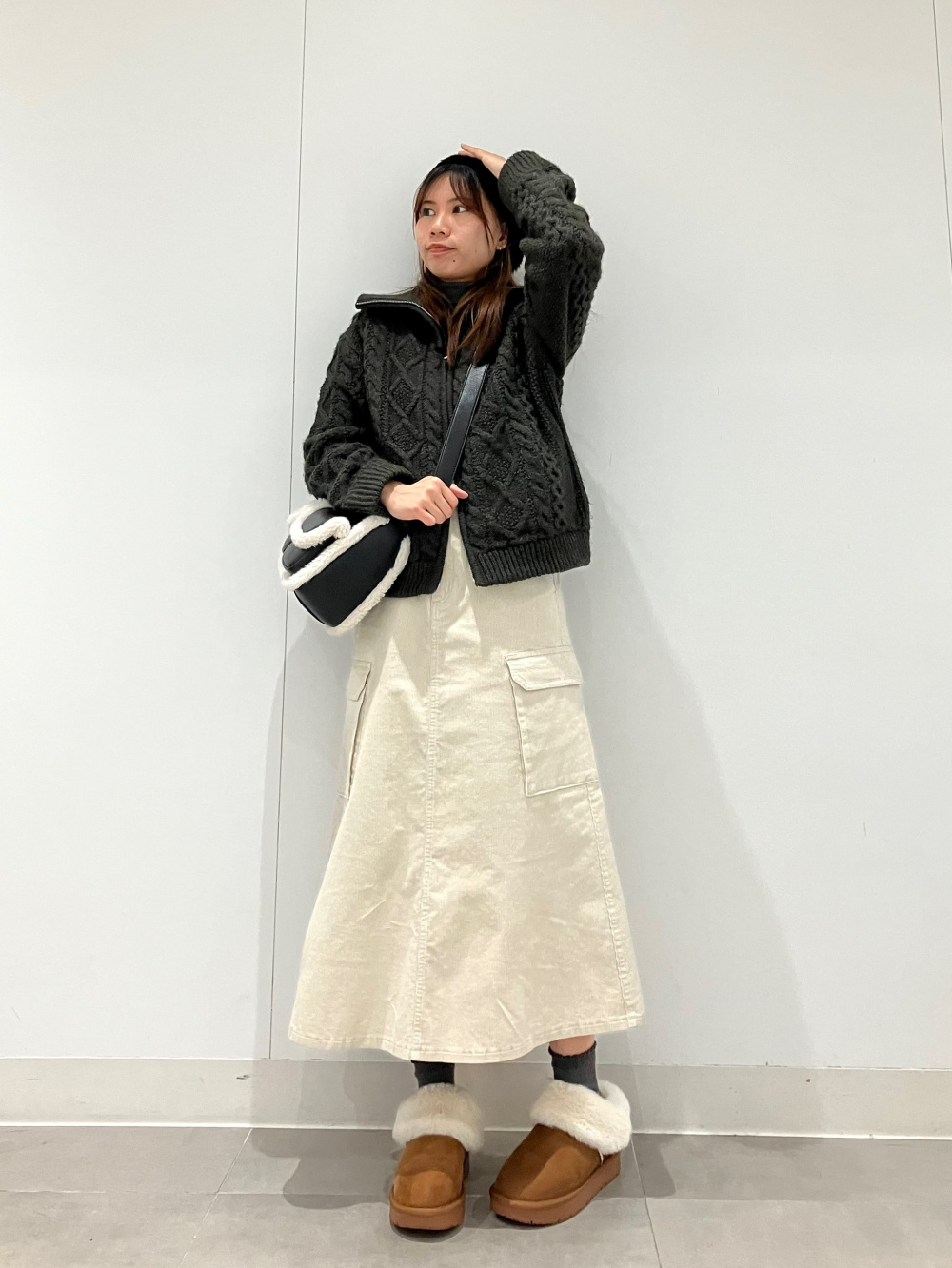 Double Flap Pocket Bag、Faux Mouton Slippers」| GU的穿搭理念