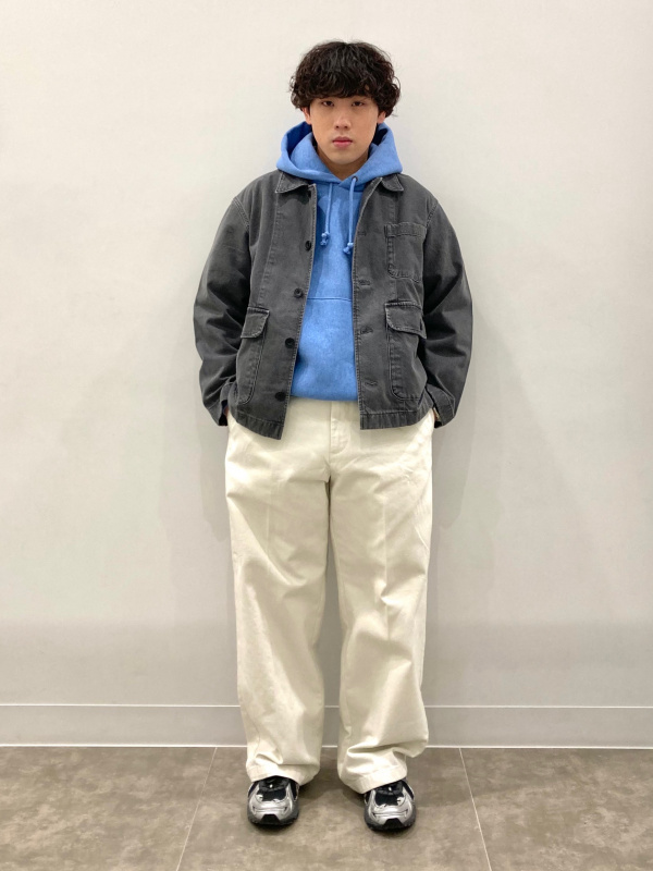 Cotton Zip Up Jacket、Twill Wide Straight Pants」| GU的穿搭理念