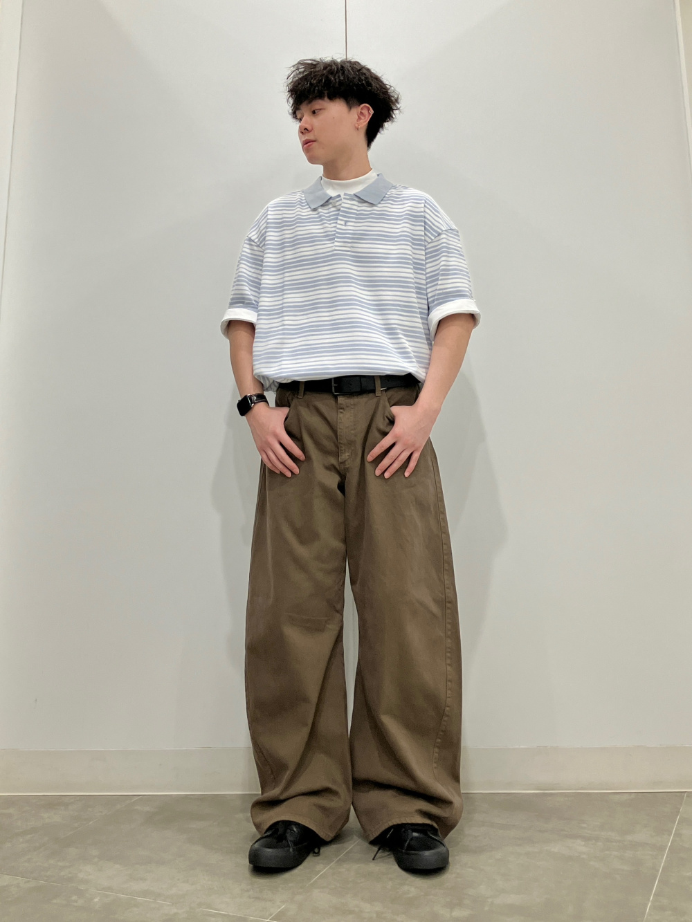 鎮座NESS様 2点まとめ Leather Side-Stitched Belt/Adjustable、Comfy Insole Canvas