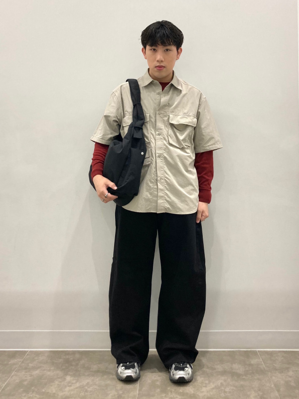  着画 Fine Gauge Knit Crew Neck Sweater/MN、Oversized Shirt/Checked/UL