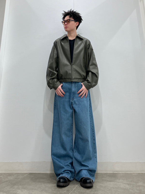 あさやけ Faux Leather Zip Jacket/MN、Easy Care Broadcloth Shirt/CL (Relaxed