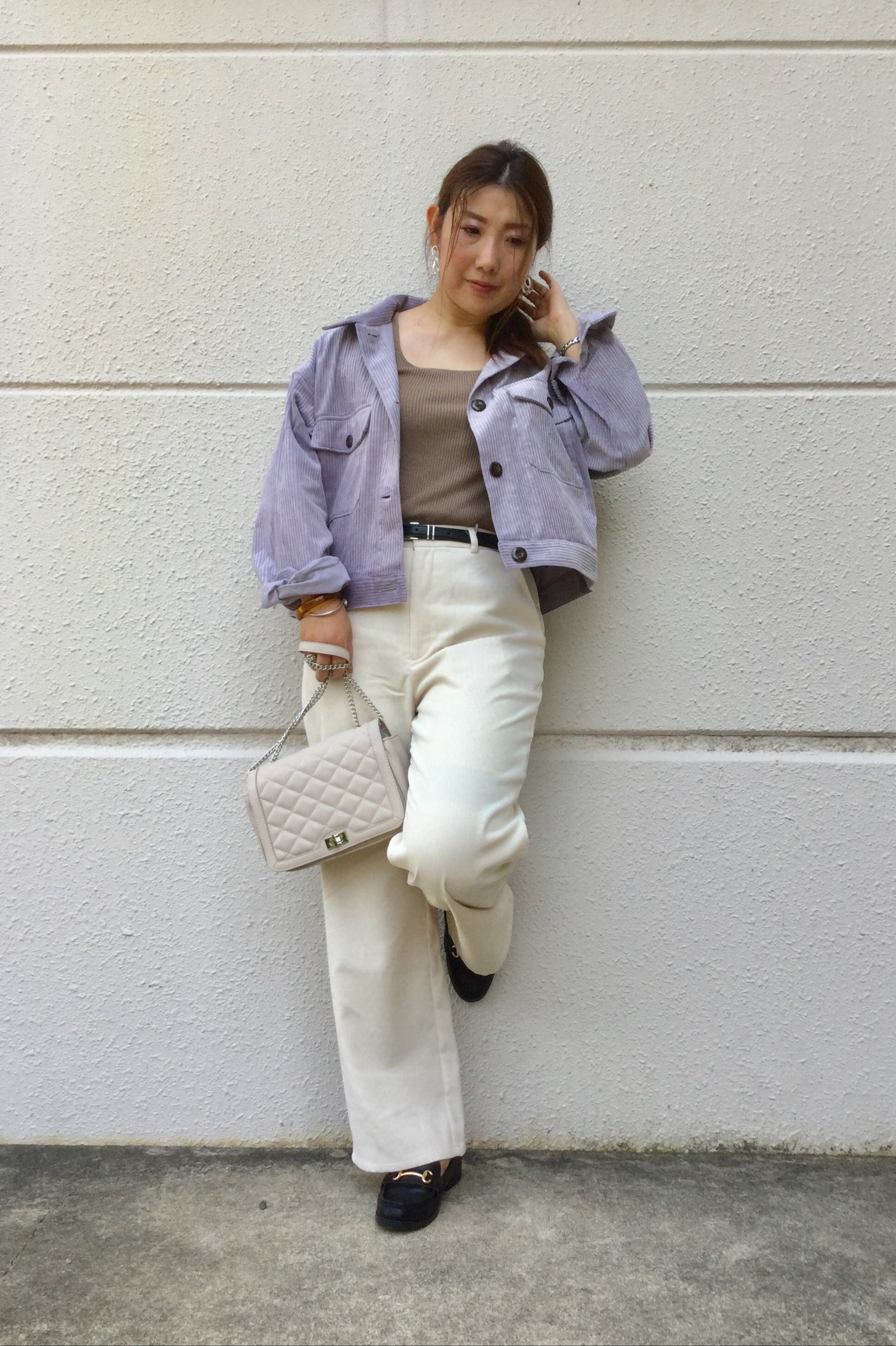 リブニットタンクトップとコーデュロイcpoジャケット セットアップ可能 のコーデ Gu公式 Styling Book