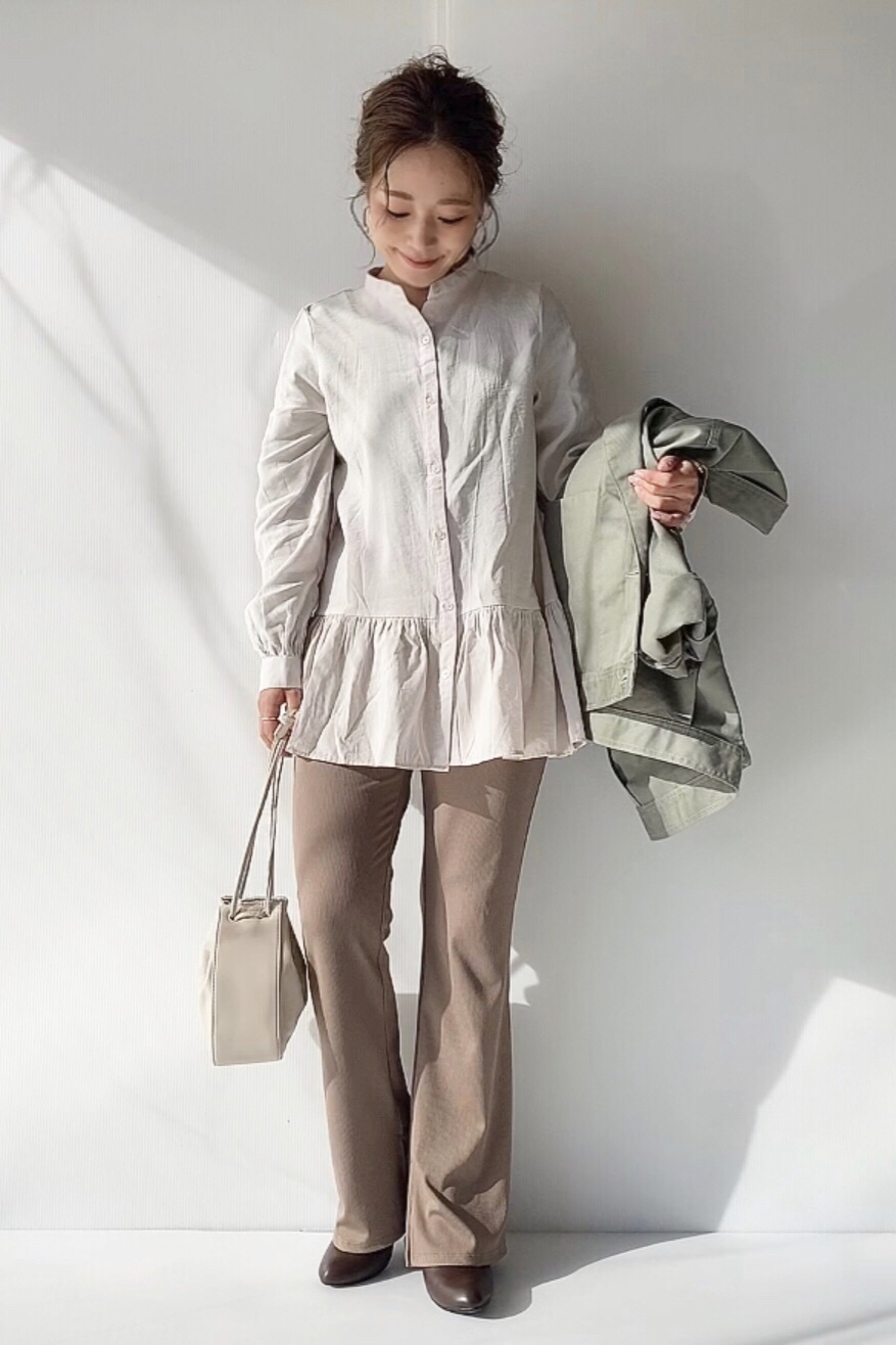 シェフジャケット(セットアップ可能)」の着用コーディネート| ジーユー