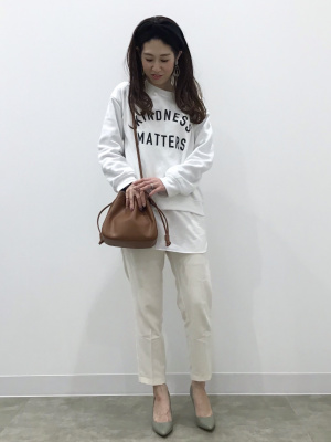 【新品未使用】BRUNT エッジスタンド　タンカラー 新品未使用品 GU公式 | 起毛タックテーパードパンツ