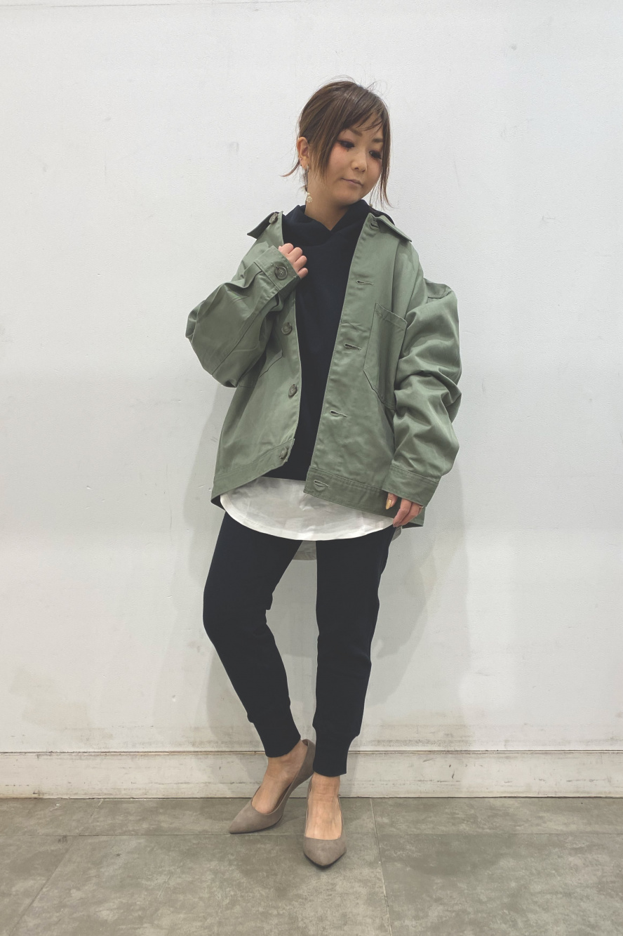 シェフジャケット(セットアップ可能)」の着用コーディネート| ジーユー