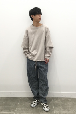 Gu公式 シェフパンツ ヒッコリー セットアップ可能 ファッション通販サイト