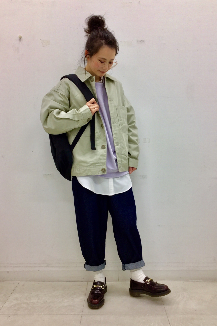 シェフジャケット(セットアップ可能)」の着用コーディネート| ジーユー