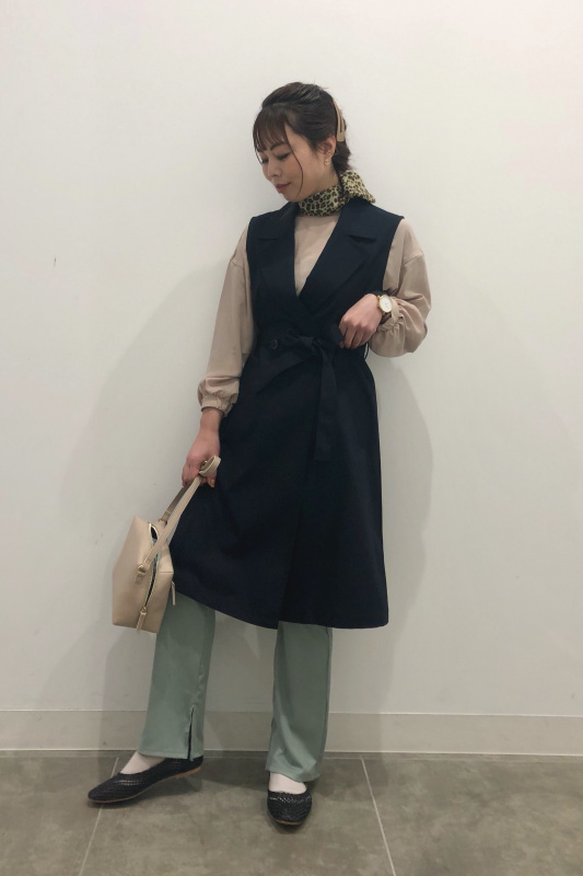 ロングジレq」のレディースのコーディネート一覧 | ジーユー