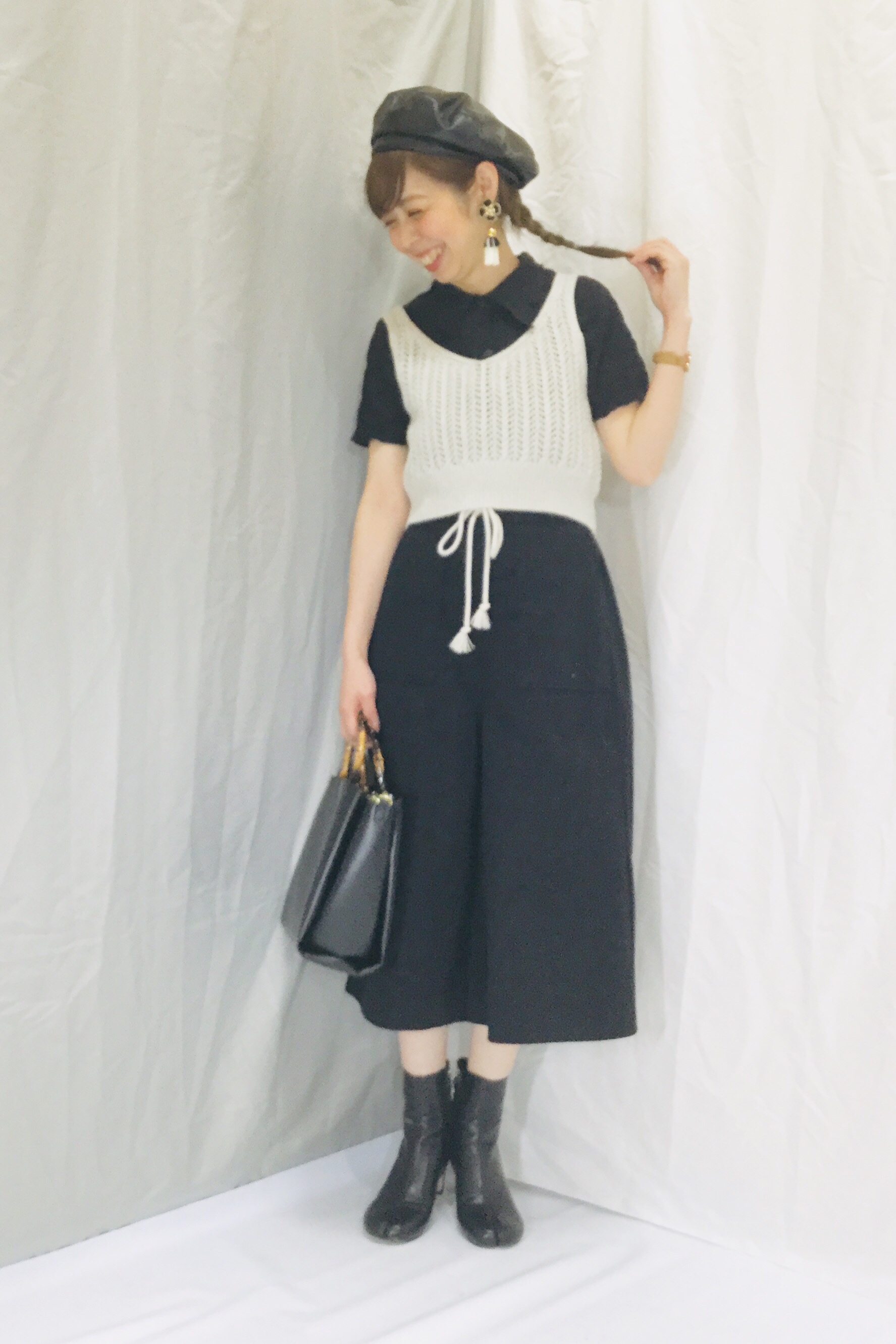 デニムロープベルトガウチョパンツ Xのコーデ Gu公式 Styling Book