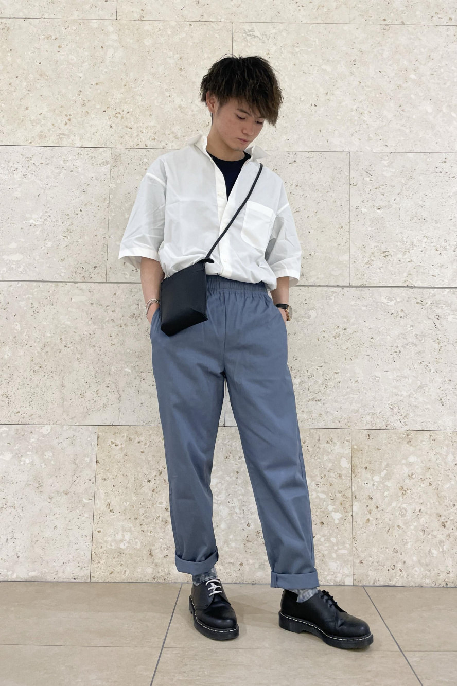セットアップ トップス パンツ ルーズフィット カジュアル ルーズフィットT(5分袖)、シェフパンツ(セットアップ可能)」の