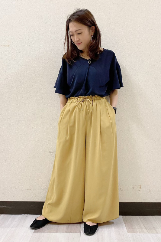 エアリーイージーワイドアンクルパンツ」のレディースの